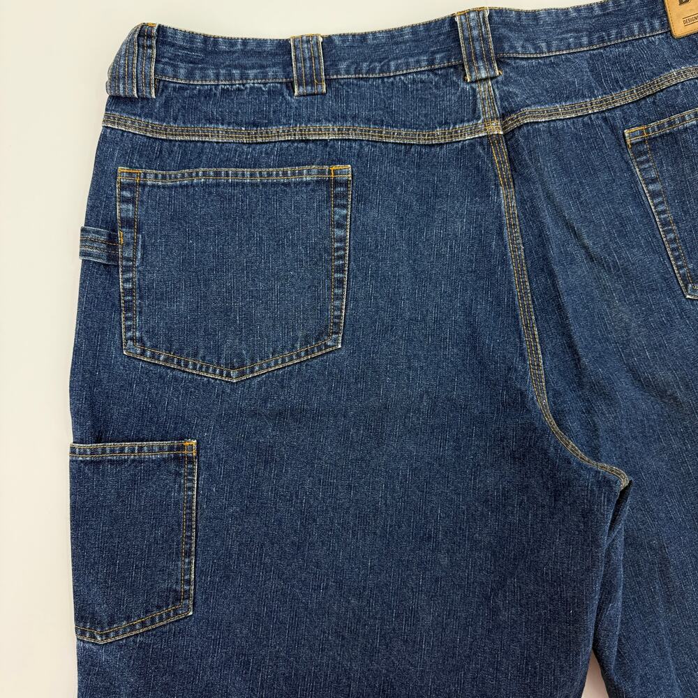 Duluth Trading Co, Men's 48 Denim Jean Carpenter Shorts Dark Wash 100% Cotton - Picture 5 of 7